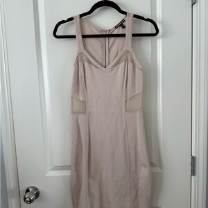 Express Beige Mini Dress